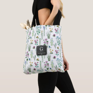 Ängsblommor Blommönster Shopper Tygkasse