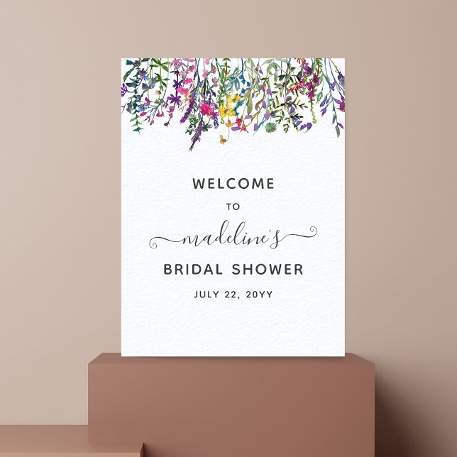 Ängsblommor Bröllopsdusch Välkommen  Poster (Skapare uppladdad)