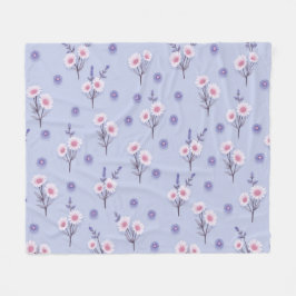 Ängsblommor med sagostyrka fleecefilt