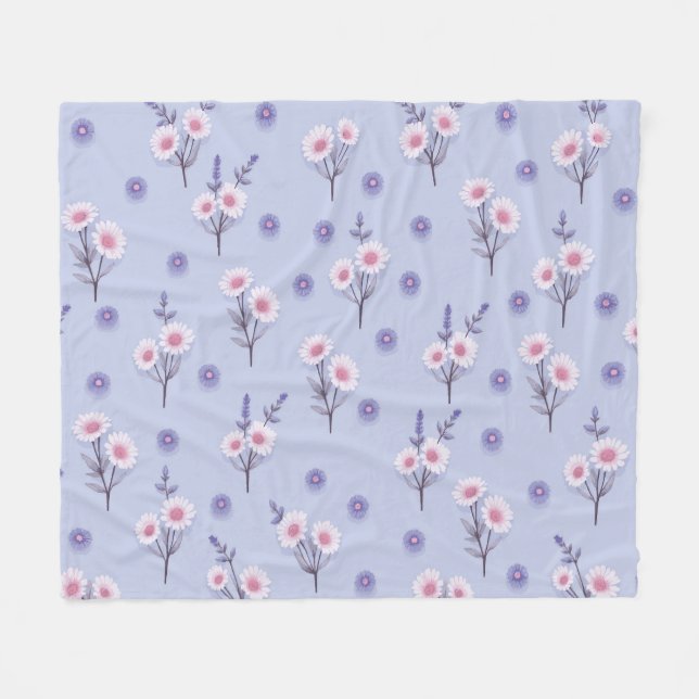 Ängsblommor med sagostyrka fleecefilt (Framsidan (Horisontell))