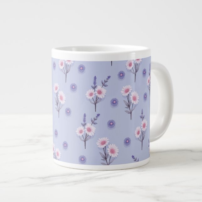 Ängsblommor med sagotrollstoft jumbo mugg (Framsida höger)