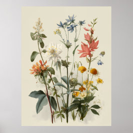 Ängsblomsbukett Poster