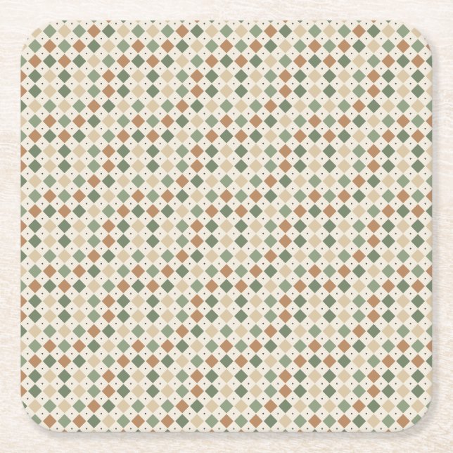 Ängsbokförings Coaster Underlägg Papper Kvadrat (Framsidan)