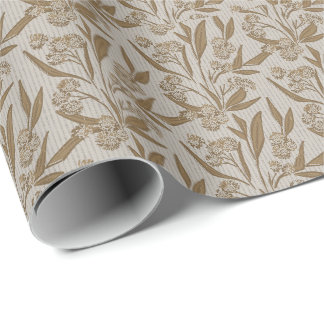 Ängsfält etniskt bohemsk blomster sand presentpapper