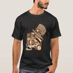 Ångskal med heta glasögon Steampunk T Shirt