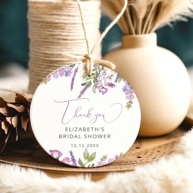 Ängslilja Lila Lila Tacksamma Presentetiketter Gåvor Etiketter (Skapare uppladdad)