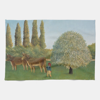 Ängsmark (Betet), Henri Rousseau, 1910 Kökshandduk