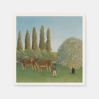 Ängsmark (Betet), Henri Rousseau, 1910 Pappersservett