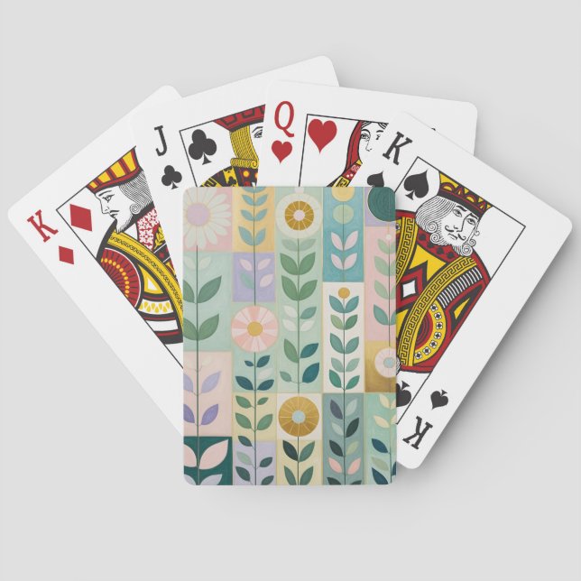 Ängspatchwork Casinokort (Baksidan)