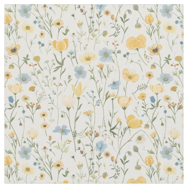 Ängsvildblommssådd Tyg (Närbild)