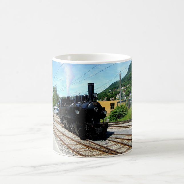 Ångtåg vid Blonay Kaffemugg (Center)