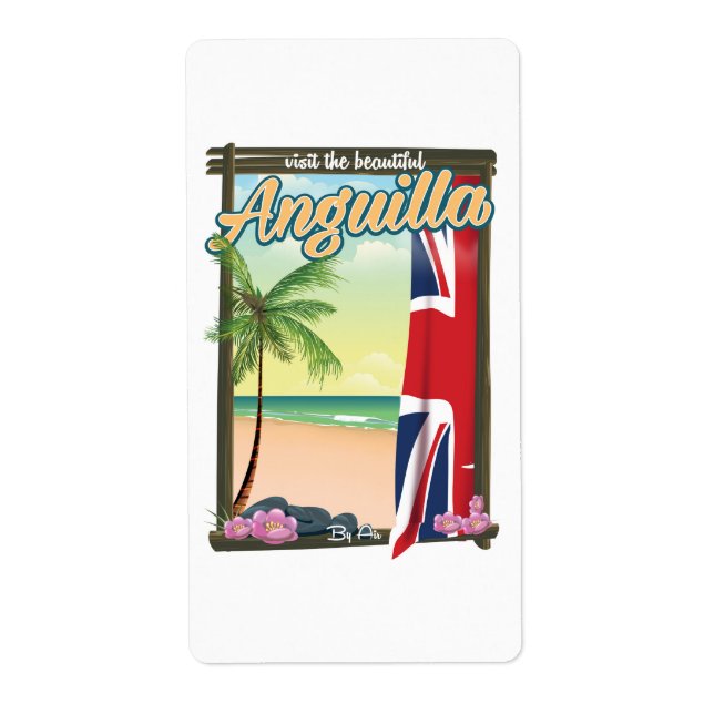 Anguilla British Territoriums reseaffisch Fraktsedel (Framsidan)