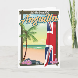 Anguilla British Territoriums reseaffisch Helgkort