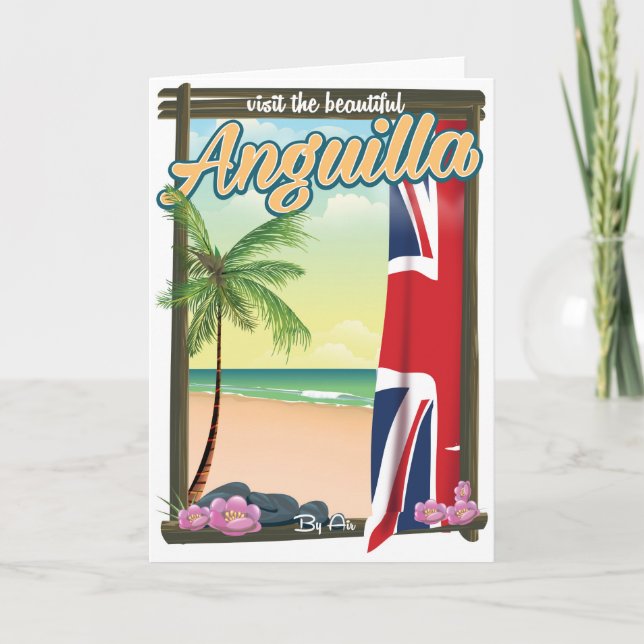 Anguilla brittiskt territorium resaffisch helgkort (Framsida)