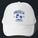 Anguilla Caribbean Palm Tree 1980 Keps<br><div class="desc">Artwork Copyright © 2021,  HakeDesign. This features a typographic design that says Anguilla Caribbean,  has palm trees and the year Anguilla was founded. This is perfect for an Anguillan expat,  someone living in Anguilla,  someone of Anguillan ancestry,  or as a tourist souvenir after a cruise or vacation to Anguilla.</div>