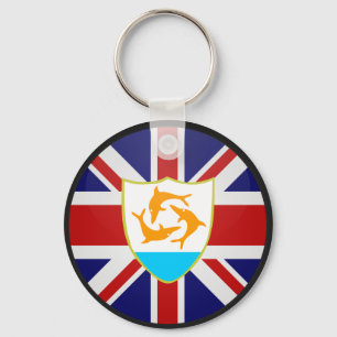 Anguilla cirklar den kvalitets- flagga nyckelring