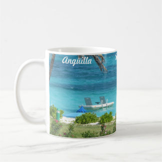 Anguilla deppighet och gröntar kaffemugg