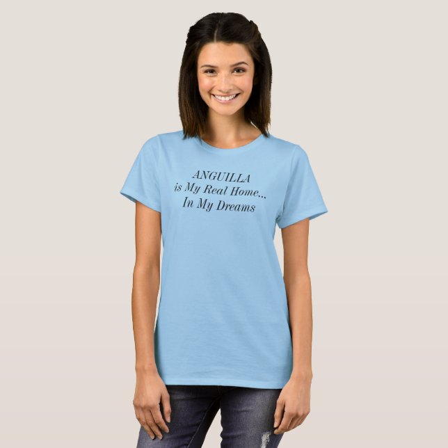 ANGUILLA Dream Home Island T-shirt (Hel framsida)