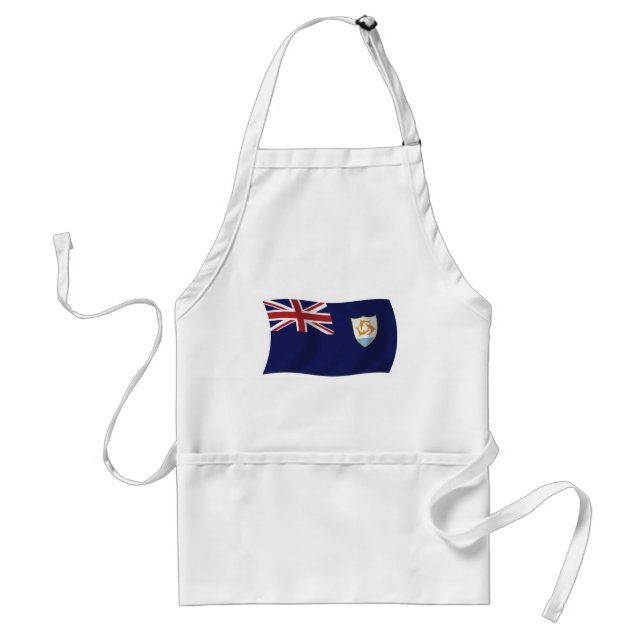 Anguilla Flagga Apron Förkläde (Framsidan)