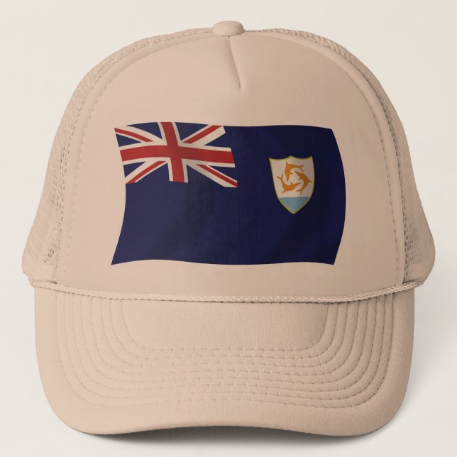 Anguilla Flagga Hat Truckerkeps (Framsida)