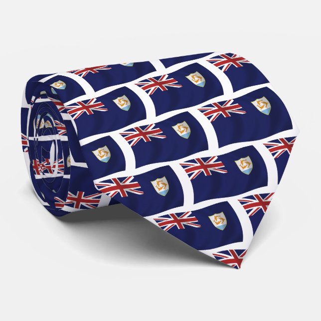 Anguilla Flagga Slipslips Slips (Rullad)