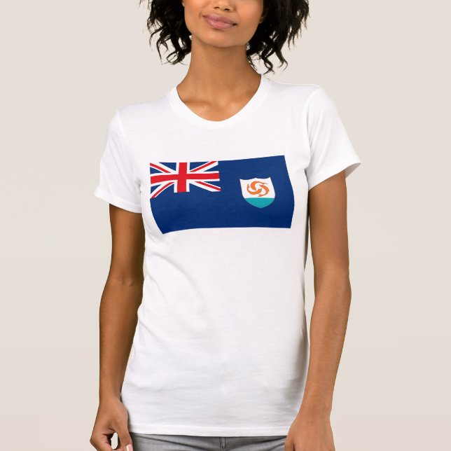 Anguilla flaggaT-tröja T Shirt (Framsida)
