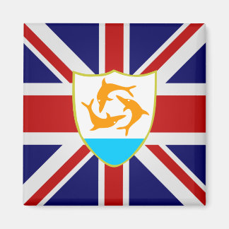 Anguilla High Quality Flagga Magnet