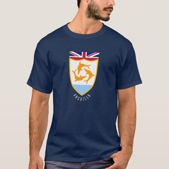 Anguilla jackar av arm t shirt (Framsida)