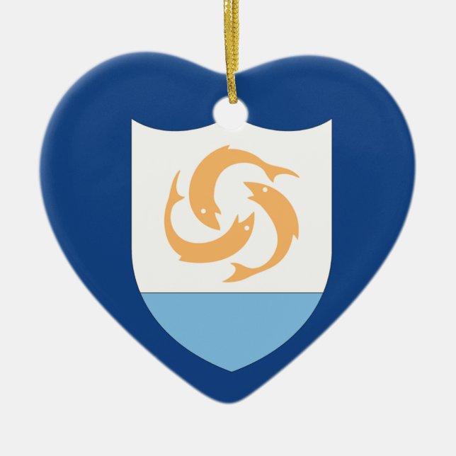 Anguilla Julgransprydnad Keramik (Framsidan)