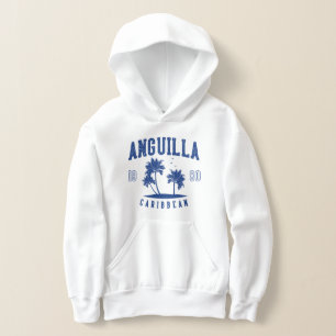 Anguilla Karibisk Palmträd 1980 Barn T Shirt
