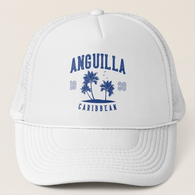 Anguilla Karibisk Palmträd 1980 Keps (Framsida)