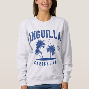 Anguilla Karibisk Palmträd 1980 T Shirt