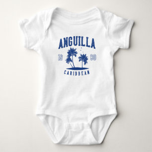 Anguilla Karibisk Palmträd 1980 T Shirt