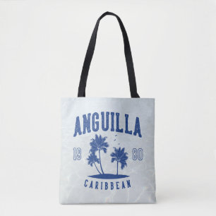 Anguilla Karibisk Palmträd 1980 Tygkasse