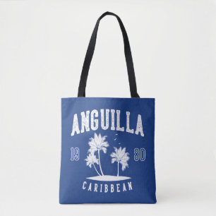 Anguilla Karibisk Palmträd 1980 Tygkasse
