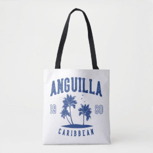 Anguilla Karibisk Palmträd 1980 Tygkasse