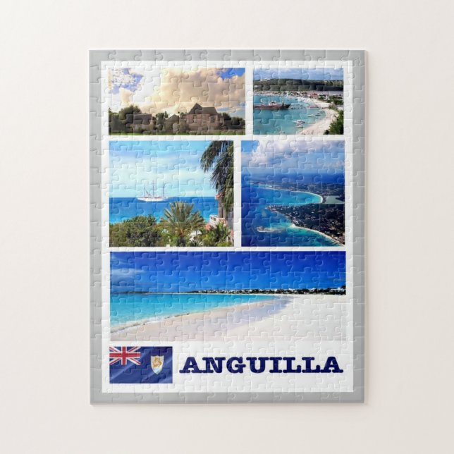Anguilla - Mosaic - Pussel (Vertikal)