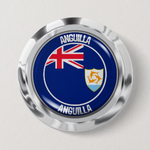 Anguilla Round Emblem Knapp