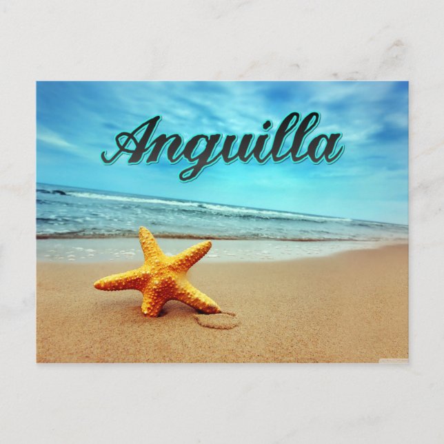 Anguilla stjärnfisk vykort (Framsida)