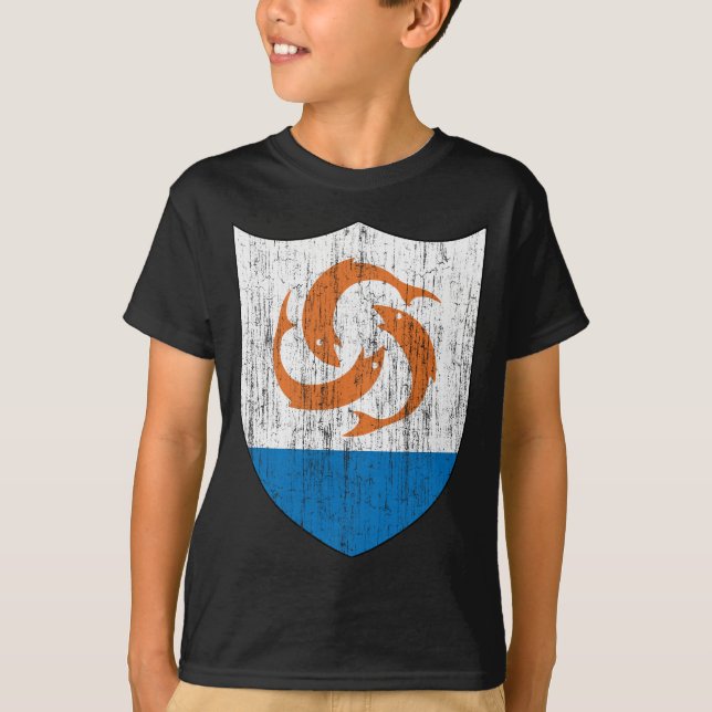 Anguilla vapensköld t-shirt (Framsida)