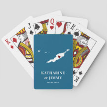 Anguilla Wedding Favor Deck of Cards, Karta