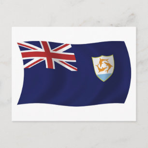 Anguillas flagga vykort