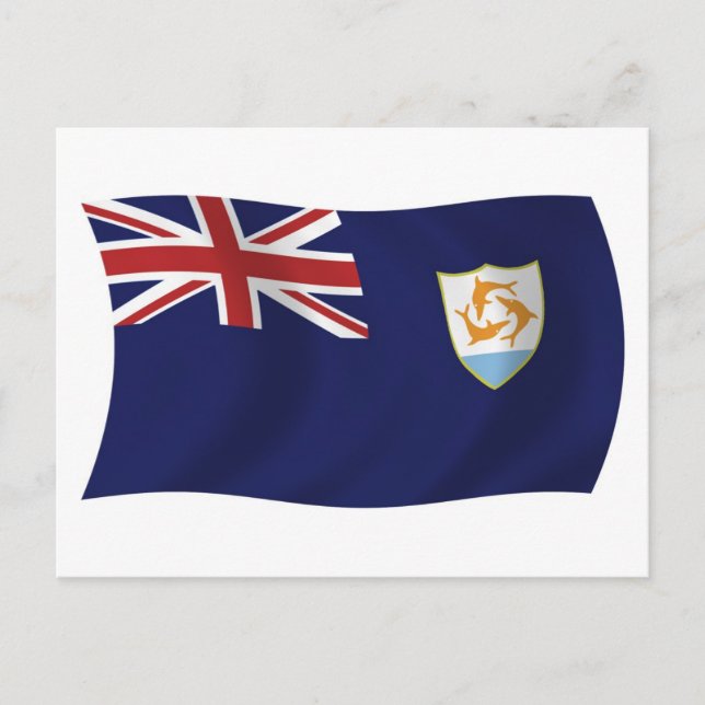 Anguillas flagga vykort (Framsida)