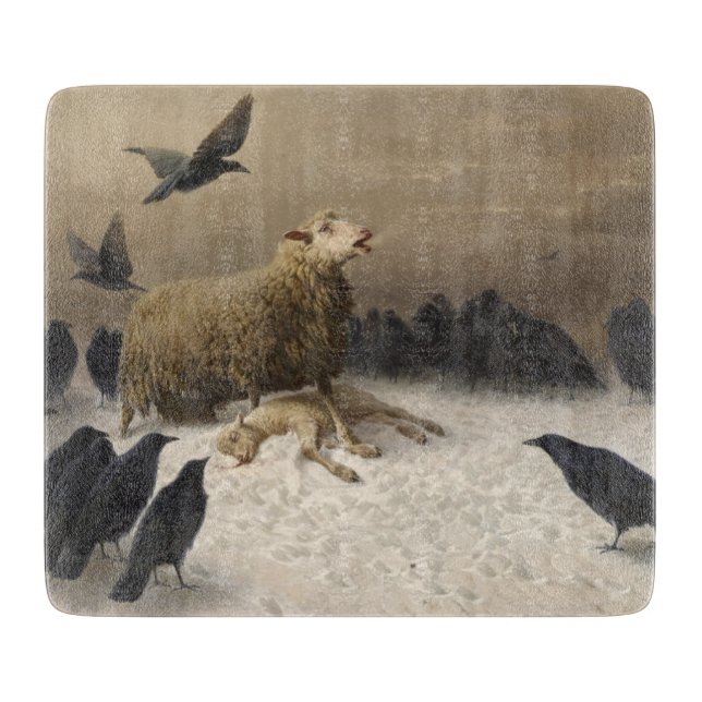 Anguish: Får med en död lamm (Framsidan)