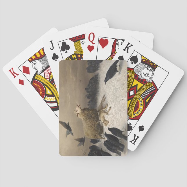 Anguish: Får med en död lamm Casinokort (Baksidan)