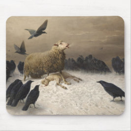 Anguish: Får med en död lamm Musmatta