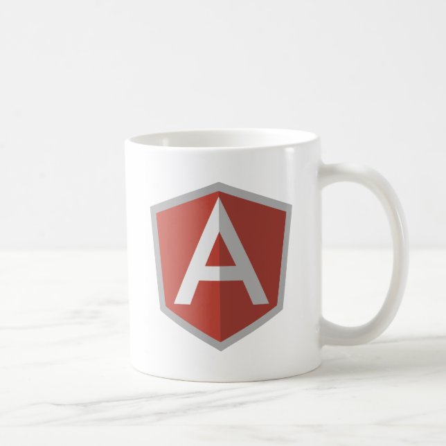 AngularJS Shield Logo Kaffemugg (Höger)