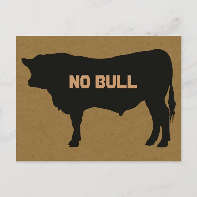 Angus Bull Postcard Vykort (Framsida)