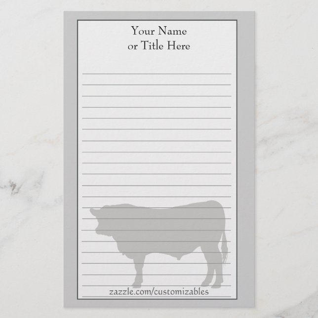 Angus Bull Stationery Brevpapper (Framsida)