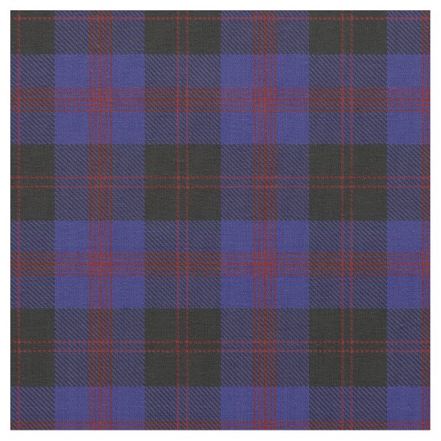 Angus District Tartan Tyg (Närbild)